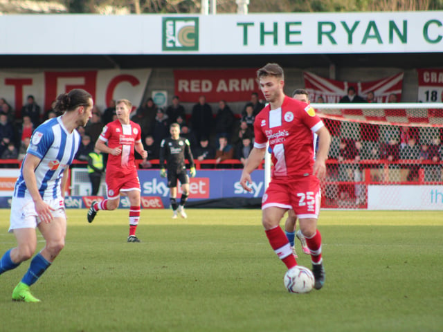 Nick Tsaroulla. Crawley Town v Hartlepool United. Picture by Cory Pickford SUS-221202-210040004