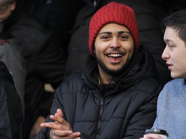 All smiles. Crawley Town v Hartlepool United. Picture by Cory Pickford SUS-221202-205710004