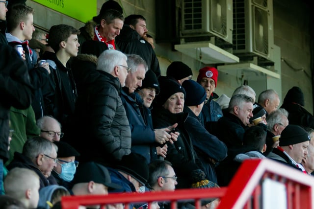 Crawley Town v Hartlepool United. Pictures by Jamie Evans UK Sports Images SUS-221202-211313004