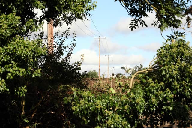 Where the carriageway would pass through on to fields from St Peters Road