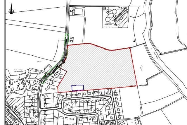 The 6.5acre-site is located off the Cotterstock Road, close to the Anglian Water sewage works