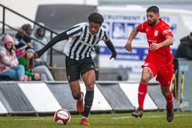 Peter Abimbola has returned to Northampton Town after a successful work experience loan stint at Corby Town. Picture by Jim Darrah