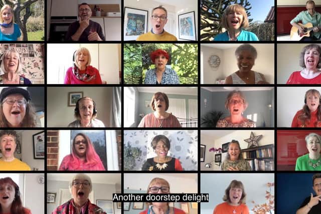 The Deep Roots, Tall Trees choir which had to meet online during  the pandemic