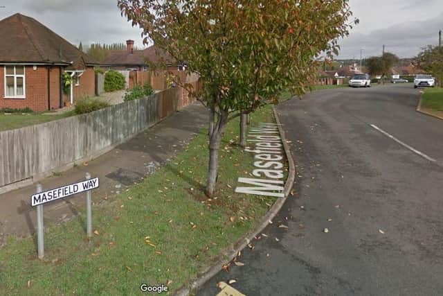 A burglar struck in Masefield Way on Thursday after pretending to be a post worker