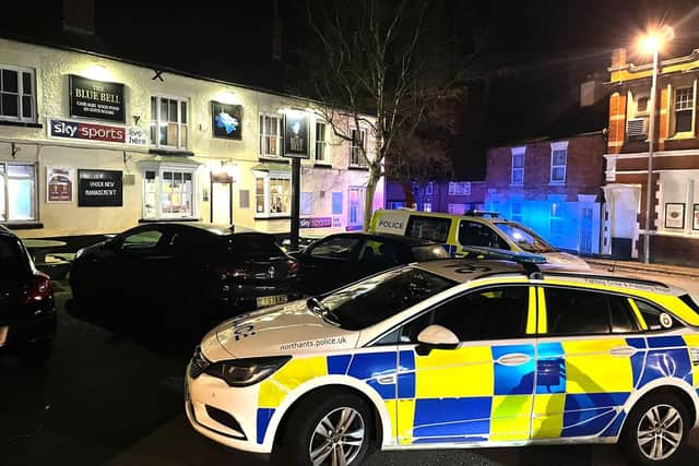 Police at the scene. Picture: Andrew Carpenter