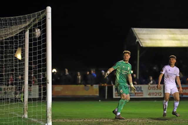Jordon Crawford's effort goes in off the underside of the crossbar to make it 2-2
