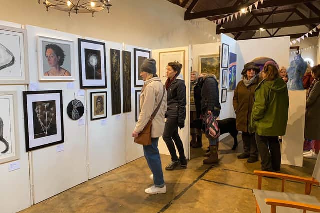 The artworks are for sale 
Photo by Matt Robey