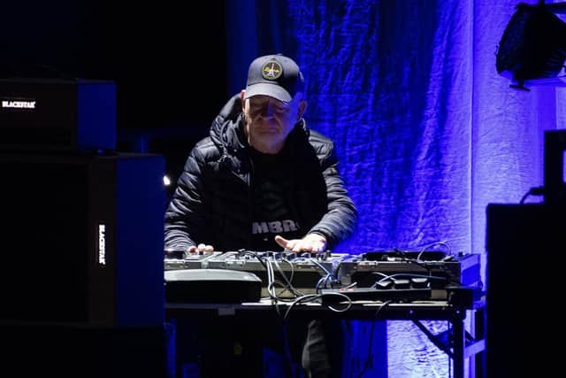 Alan McGee, DJing ahead of Echo & The Bunnymen at Royal & Derngate theatre in Northampton. Photo by David Jackson.