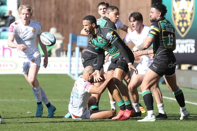 Saints and Exeter scrapped it out at the Gardens