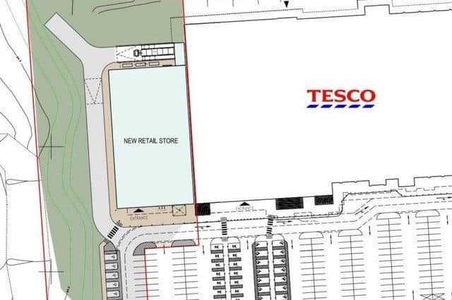 The plan for the new retail store.