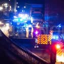 Emergency serevices at the scenes of last night's fatal crash on the A45 between Wellingborough Northampton. Photo: Aperturenorthampton.com