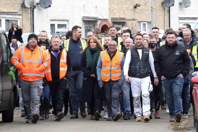 Peter in the yellow hi-vis on the far right