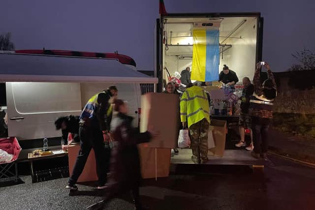 Some of the items collected by Magdalena and her team were also donated to load to be given to people in Ukraine.