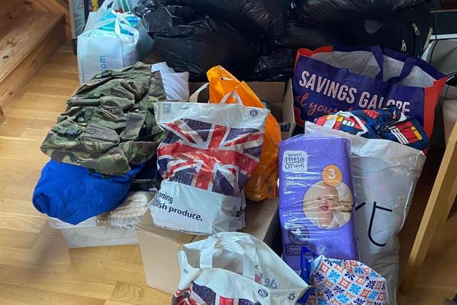 Some of the donated items.