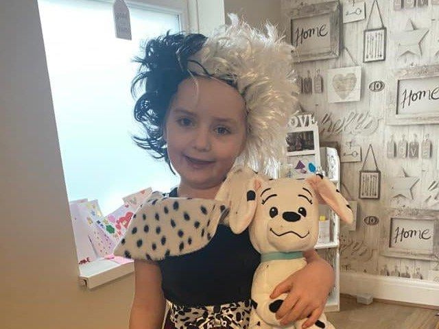 Chelsea Bratt shared this photo of Eliza-mae as Cruella de Vil