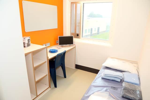 One of the single occupancy rooms at HMP Five Wells