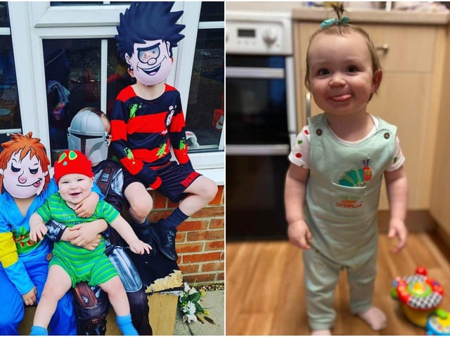 Chelsea Louise shared this snap of Horrid Henry, The Very Hungry Caterpillar, The Mandalorian and Dennis the Menace, and Natasja Jean Stone shared this photo of her daughter Maci