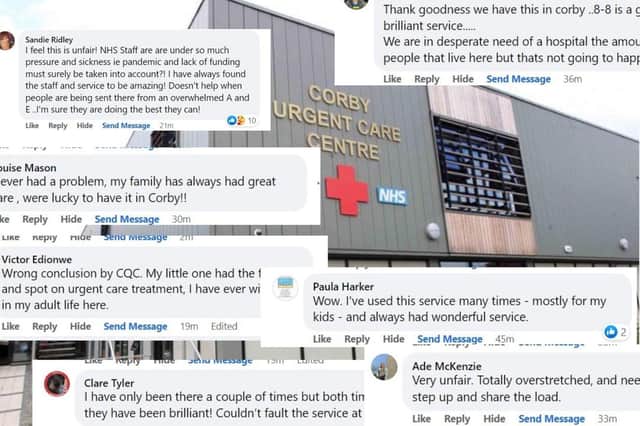 Locals didn't hold back about their feelings toward Corby Urgent Care Centre