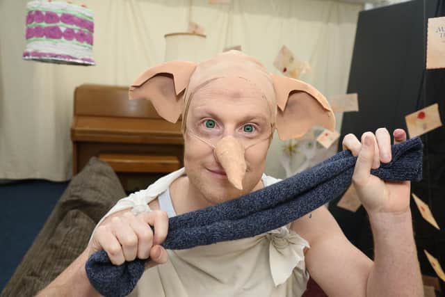 Head of Kingswood Primary Academy Andrew Bark dressed as Dobby