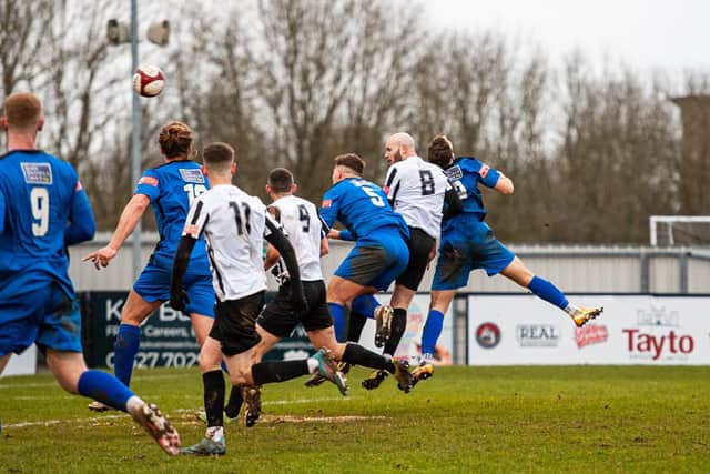 James Clifton rounded things off by heading home his second and Corby's sixth goal