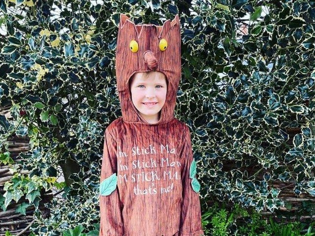 Jamie Marie shared this snap of Cruz as Stick Man