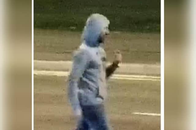 Call police if you recognise this man.