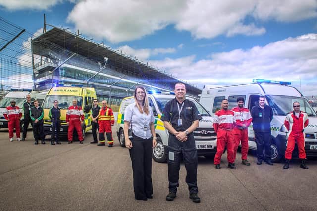 The Meditech team based at Rockingham Speedway
