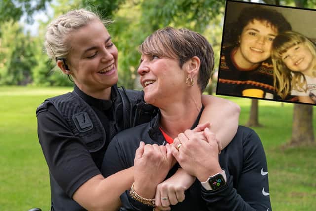 Mum Zoe and daughter Victoria are among three generations of Furlongs with a police connection. Photos: Northamptonshire Police