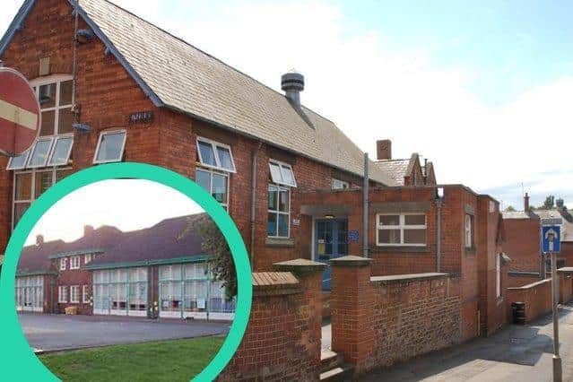 Alfred Street Junior School and Tennyson Road Infant School (inset)