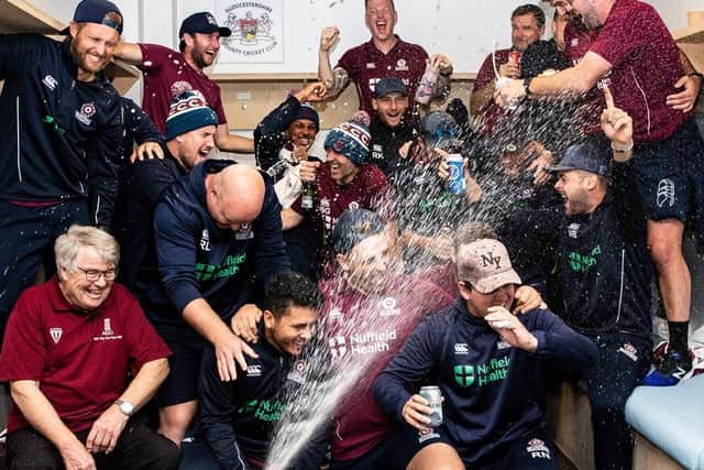 Northants celebrate their promotion back in 2019