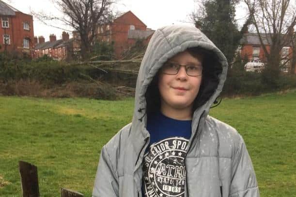 The 11-year-old said he was inspired by other sponsored walks he had seen before
