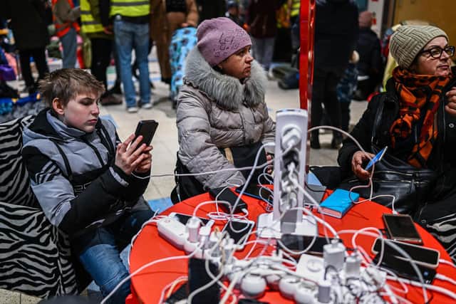 Social media has been a lifeline for many refugees trying to keep in touch with friends and families, and for learning what is going on during the conflict in Ukraine... but not all the news online is accurate