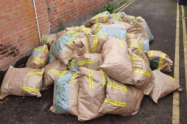 Drugs seized from the scene.