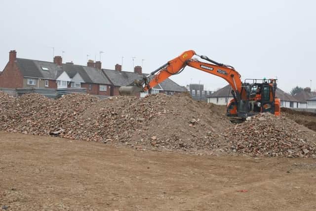 The former home of the Poppies - Kettering Town Football Club is being cleared
