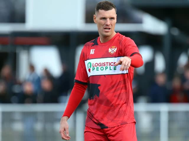 Liam Daly is hoping his experience will prove useful for Kettering Town in the remainder of the Vanarama National League North season. Picture by Peter Short