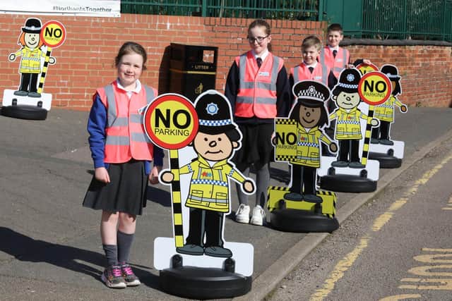 Children will patrol and hand out notices to parents and carers who park in the wrong places