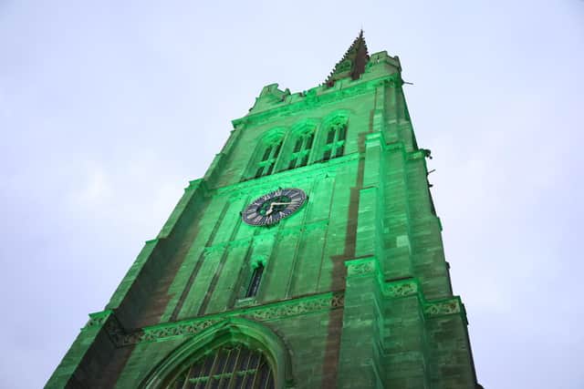 The 179ft (55m) spire is the town's tallest landmark
