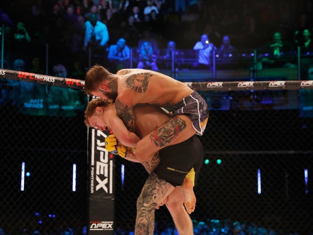 James Hendin was forced to tap out in the second round
