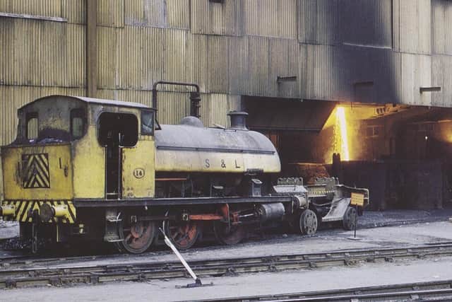 S&L Locomotive Number 14 in its original function at Corby steelworks