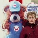 James Acaster with Wicky Bear