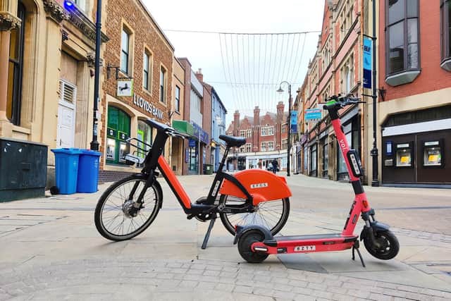 E-bikes were also introduced in Kettering, alongside e-scooters