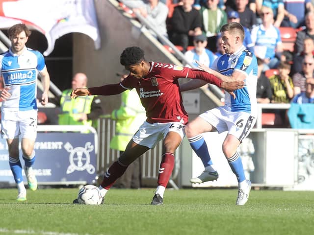 Peter Abimbola made his Football League debut for the Cobblers on Saturday. Picture by Pete Norton/Getty Images