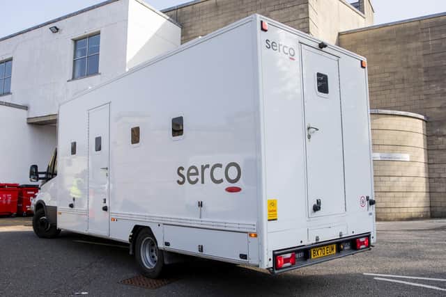 Fiona Beal was driven into Northampton Crown Court in the back of a prison van ahead of her appearance on Tuesday. Photo: SWNS
