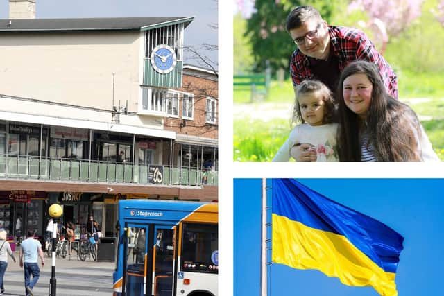 A market stall will be in Corby town centre from Friday, March 25 to collect medical supplies and baby food for people in Ukraine. Corby family Ivan and Julia Kovalevska with their daughter Anna, 3.