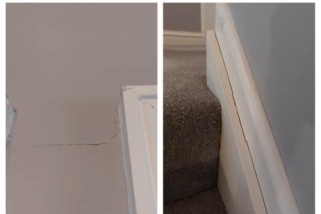 Further cracks in Mr McCreary's house.