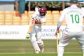 Emilio Gay in action for Northants against Leicestershire on Wednesday (Picture: Peter Short)