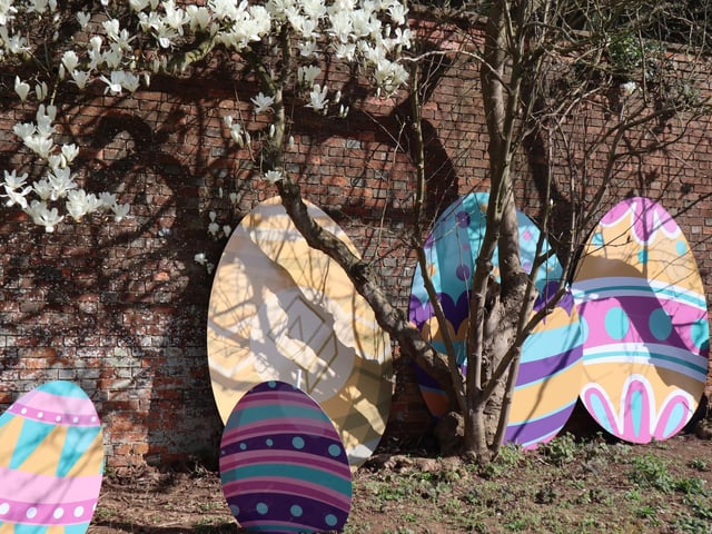 Hop along to Delapré Abbey this Easter to take part in an Easter Eggstravaganza. Can you find the eight decorated eggs that have been hidden in the Walled Garden? Follow the trail and match the patterns to your bingo card to win a chocolate prize. Little ones and their grown-ups are guaranteed an egg-cellent time taking part in craft activities, lawn games, planting seeds and more. Timed entry every hour. Tickets £2.50 per child (babies in arms
free). Book in advance online.