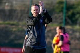 Andy Burgess was content with another point as AFC Rushden & Diamonds were held to a 0-0 draw at Biggleswade Town. Picture courtesy of Hawkins Images