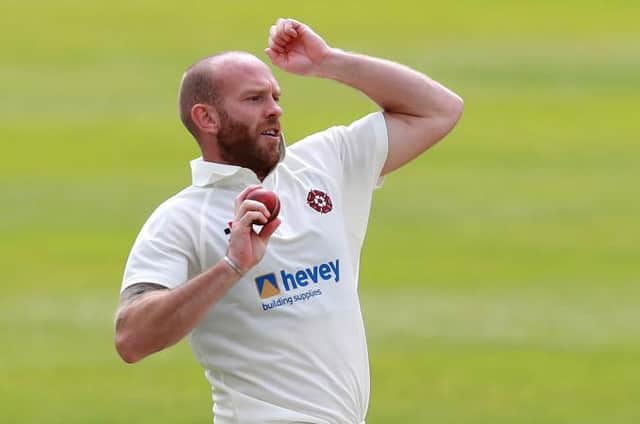 Luke Procter was one of two Northants bowlers to claim a wicket against Cardiff UCCE