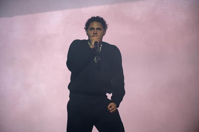 slowthai onstage at the O2 Academy Brixton in London. Photo by David Jackson.